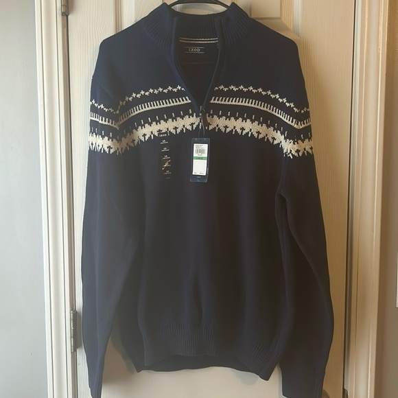 NWT IZOD Men’s Sweater Amazing Glaze Pullover - Picture 2 of 6